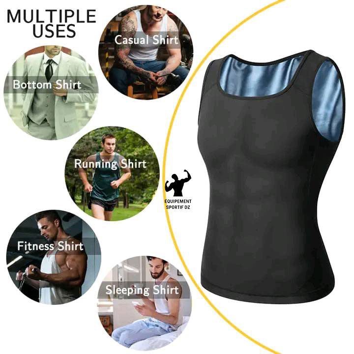 قميص التنحيف الساونا المشد الرائع والمجرب من SWEAT SHAPER