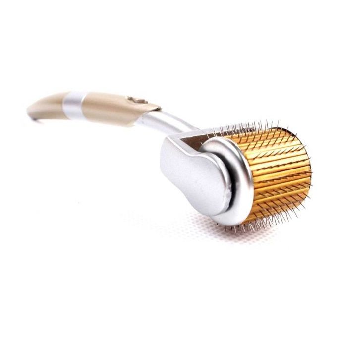 فرشاة Gold Derma Roller ZGTS-100 لعلاج التجاعيد وحب الشباب والندوب وفقدان الشعر 1مم