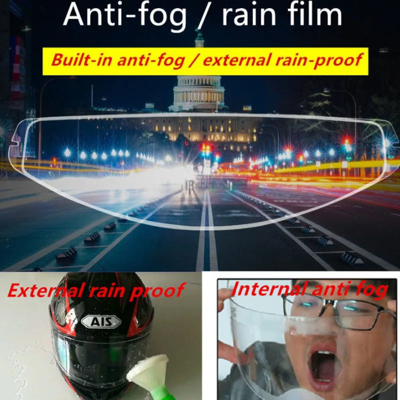 Anti Fog Film for Motorcycle 10 pieces