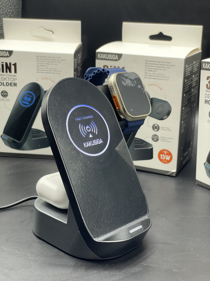 الشاحن 3في1 wireless