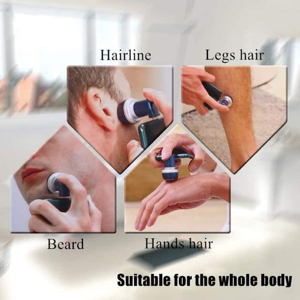 أداة حلاقة وإزالة الشعر المحمولة بتقنية الشفط المغناطيسي تعمل بالهاتف Suction Phone Razor For Men