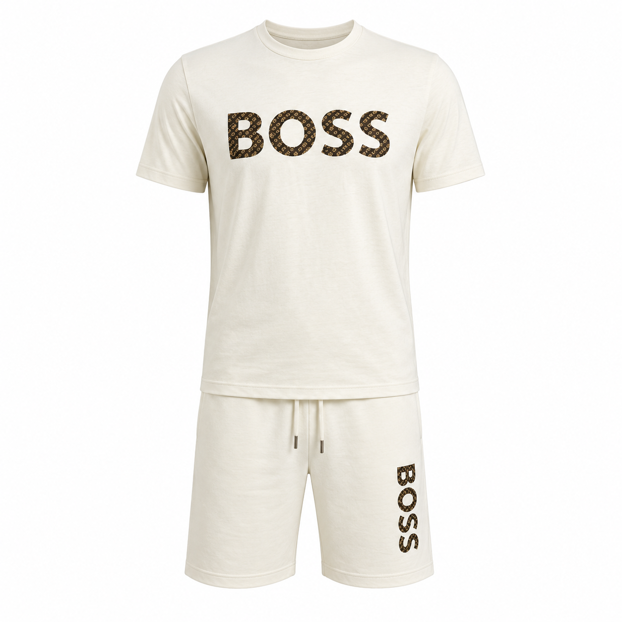 Ensemble BOSS Beige Monogramme Dore