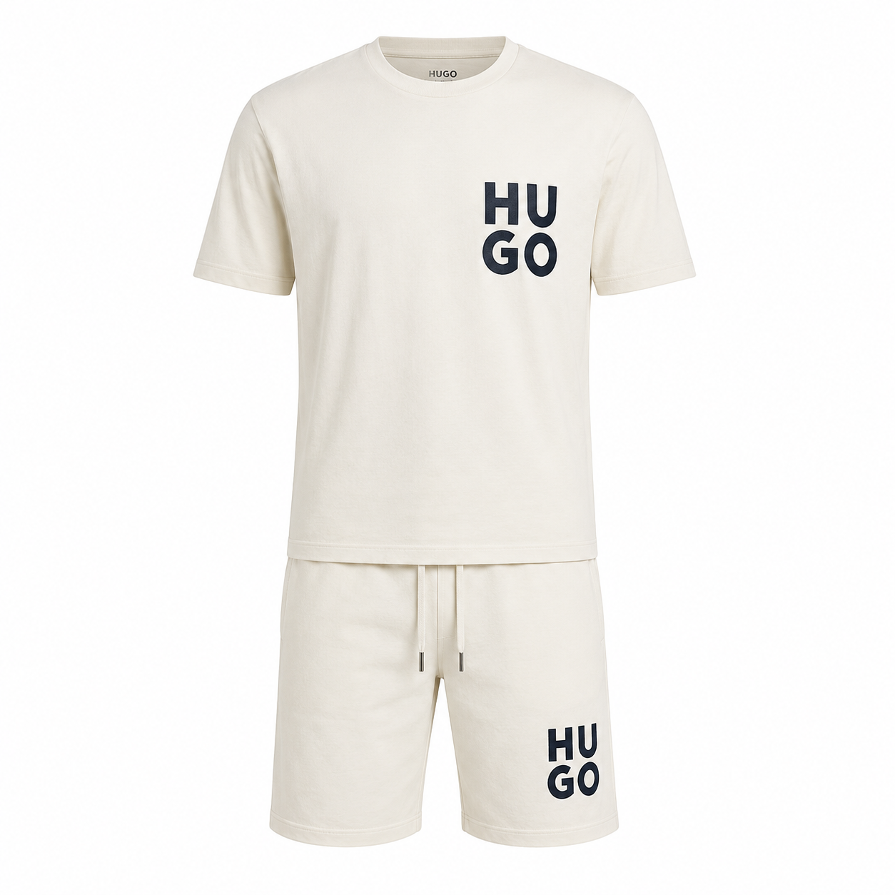 Ensemble HUGO Ecru Logo Noir